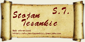 Stojan Tešankić vizit kartica